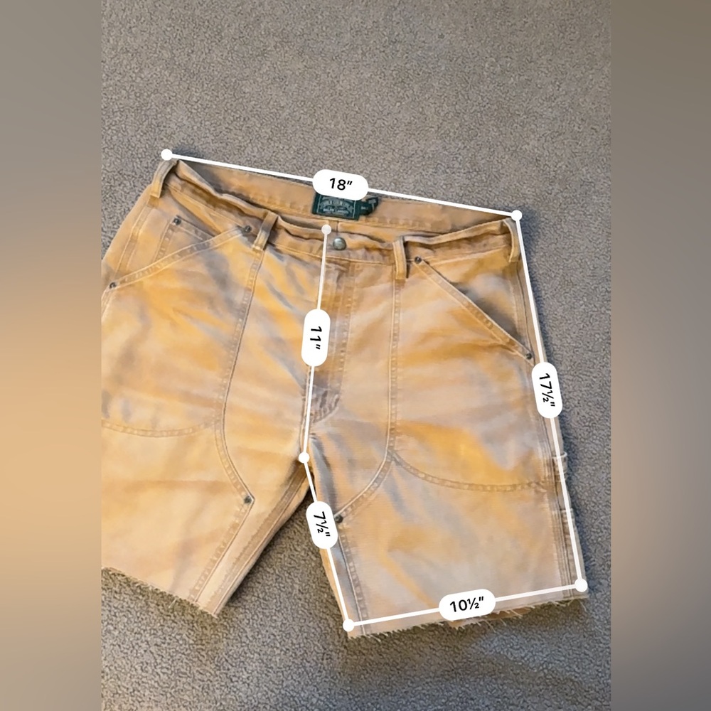 Ralph Lauren Cutoff Double Knee Canvas Shorts